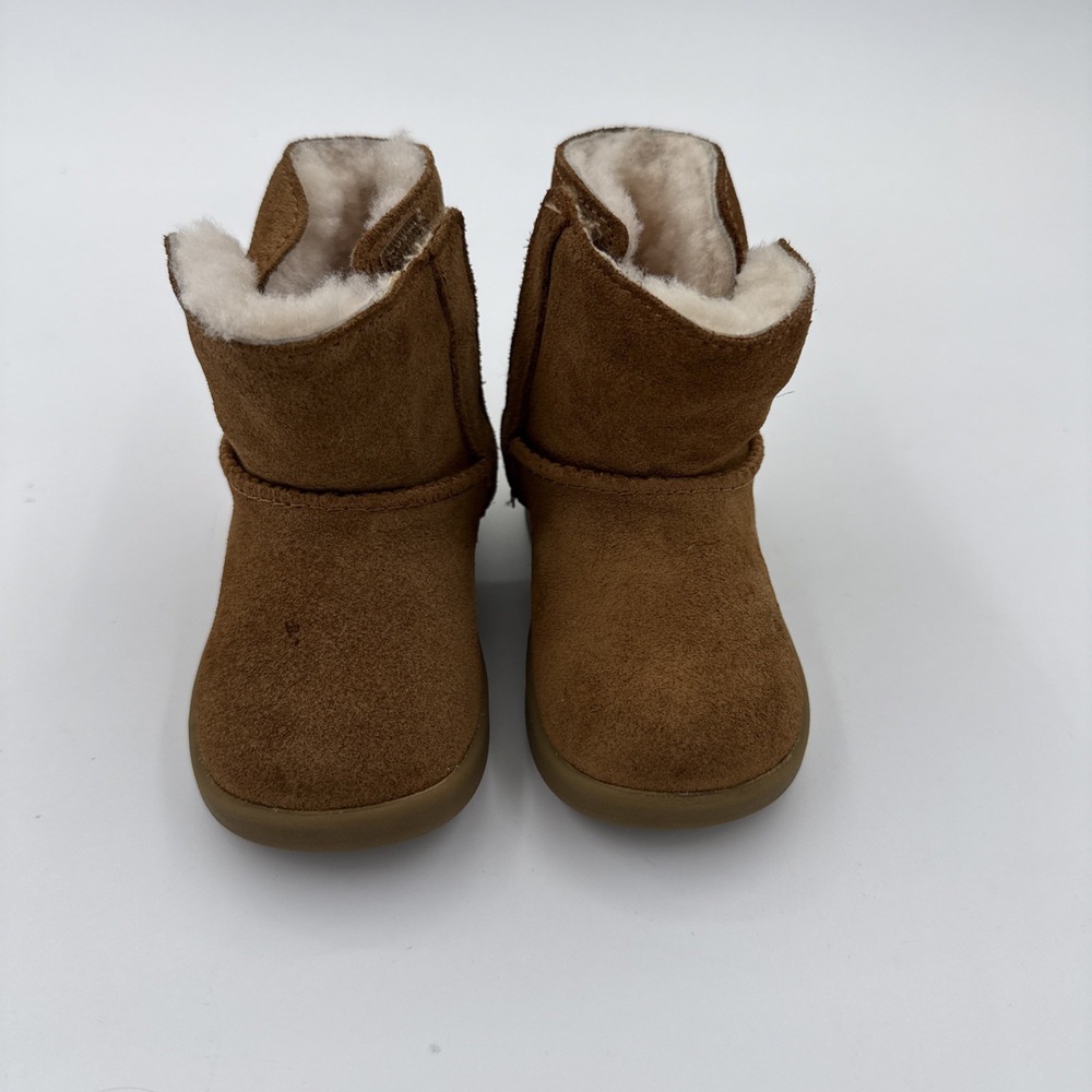 UGG Keelan Classic Brown Suede Baby Bootie Hook & Loop US 04/05 M